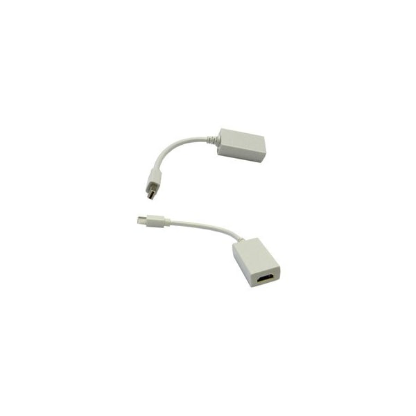 Cable Wholesale Mini DisplayPort to HDMI Passive Adapter Cable, Mini DisplayPort (MiniDP/mDP) Male to HDMI 30H1-63000 - main